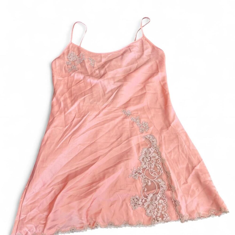 Vintage Victoria Secret Salmon Lace Cami
